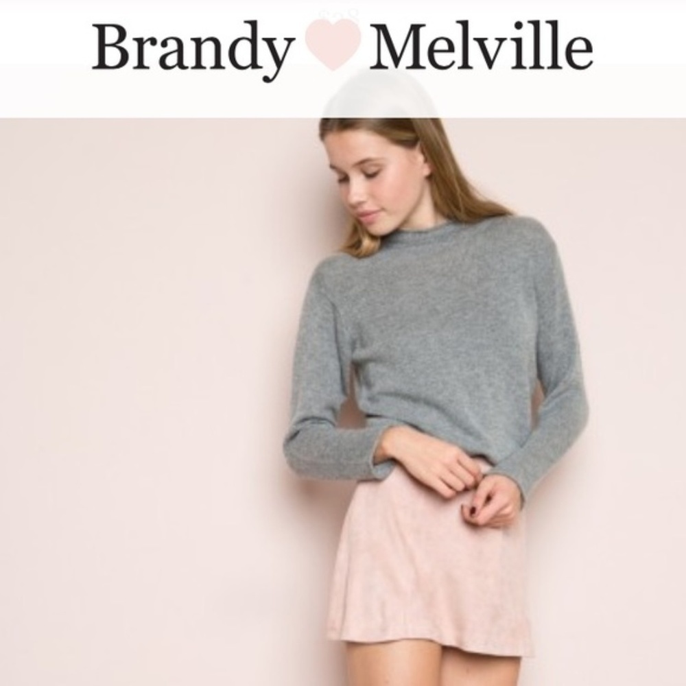 Brandy Melville ~John Galt Dusty Pink Suede Skirt